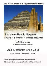 image : Les Pyramides de Saqqâra : actualité de la recherche et nouvelles découvertes