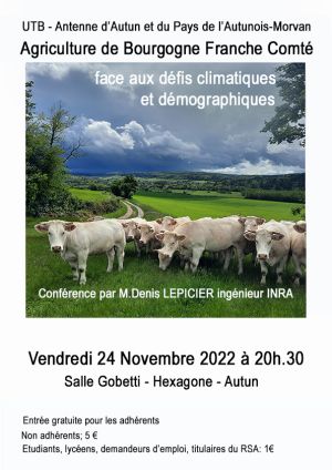 image : L'agriculture de Bourgogne Franche Comté face aux défis climatique et démographique