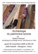 image :  Archéologie du patrimoine sonore : des archives à l'étude de la sensorialité des gestes et des paysages sonores